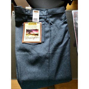 Wrangler Mens Wrancher Boot Jeans Navy Blue Size 42x32